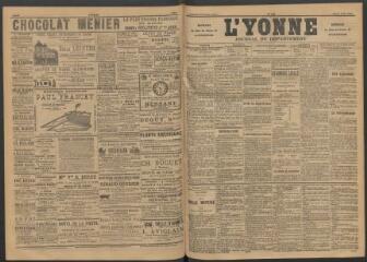 3 vues - L\'Yonne : journal du département, n° 102, mardi 3 mai 1892 (ouvre la visionneuse)