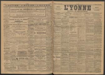 3 vues - L\'Yonne : journal du département, n° 105, vendredi 6 mai 1892 (ouvre la visionneuse)