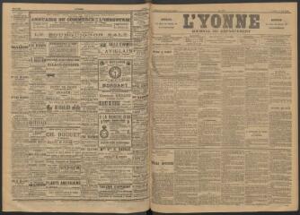 3 vues - L\'Yonne : journal du département, n° 110, jeudi 12 mai 1892 (ouvre la visionneuse)