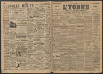 3 vues - L\'Yonne : journal du département, n° 117, mardi 17 mai 1892 (ouvre la visionneuse)