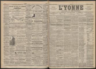 3 vues - L\'Yonne : journal du département, n° 117, vendredi 20 mai 1892 (ouvre la visionneuse)