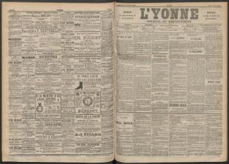3 vues - L\'Yonne : journal du département, n° 119, lundi 23 mai 1892 (ouvre la visionneuse)