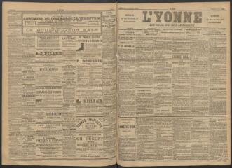 3 vues - L\'Yonne : journal du département, n° 129, samedi 4 juin 1892 (ouvre la visionneuse)