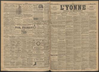 3 vues - L\'Yonne : journal du département, n° 130, mardi 7 juin 1892 (ouvre la visionneuse)