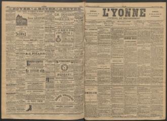 3 vues - L\'Yonne : journal du département, n° 131, mercredi 8 juin 1892 (ouvre la visionneuse)
