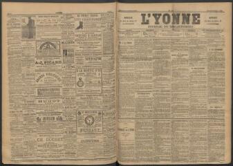 3 vues - L\'Yonne : journal du département, n° 137, mercredi 15 juin 1892 (ouvre la visionneuse)