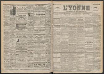 3 vues - L\'Yonne : journal du département, n° 143, mercredi 22 juin 1892 (ouvre la visionneuse)