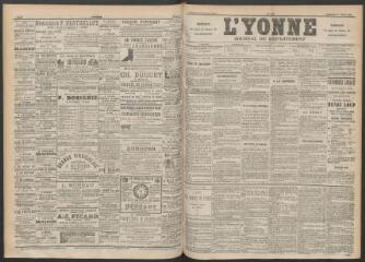 3 vues - L\'Yonne : journal du département, n° 151, vendredi 1 juillet 1892 (ouvre la visionneuse)