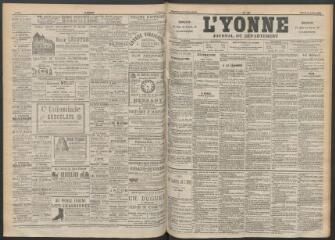 3 vues - L\'Yonne : journal du département, n° 160, mardi 12 juillet 1892 (ouvre la visionneuse)
