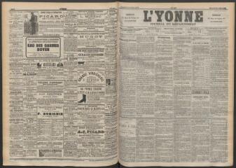 3 vues - L\'Yonne : journal du département, n° 166, mercredi 20 juillet 1892 (ouvre la visionneuse)