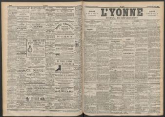 3 vues - L\'Yonne : journal du département, n° 168, vendredi 22 juillet 1892 (ouvre la visionneuse)