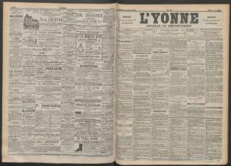 3 vues - L\'Yonne : journal du département, n° 177, mardi 2 août 1892 (ouvre la visionneuse)
