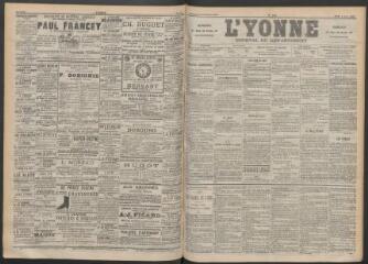 3 vues - L\'Yonne : journal du département, n° 179, jeudi 4 août 1892 (ouvre la visionneuse)