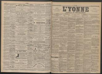 3 vues - L\'Yonne : journal du département, n° 261, samedi 12 novembre 1892 (ouvre la visionneuse)