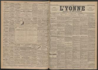 3 vues - L\'Yonne : journal du département, n° 282, samedi 3 décembre 1892 (ouvre la visionneuse)