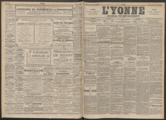3 vues - L\'Yonne : journal du département, n° 303, samedi 31 décembre 1892 (ouvre la visionneuse)