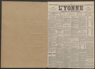3 vues - L\'Yonne : journal du département, n° 1, lundi 2 janvier 1893 (ouvre la visionneuse)