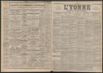 3 vues - L\'Yonne : journal du département, n° 23, vendredi 27 janvier 1893 (ouvre la visionneuse)