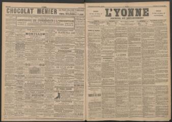 3 vues - L\'Yonne : journal du département, n° 40, vendredi 17 février 1893 (ouvre la visionneuse)