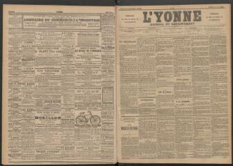 3 vues - L\'Yonne : journal du département, n° 45, jeudi 23 février 1893 (ouvre la visionneuse)
