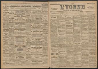 3 vues - L\'Yonne : journal du département, n° 46, vendredi 24 février 1893 (ouvre la visionneuse)