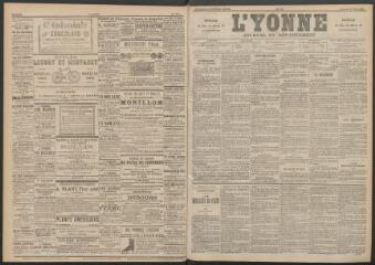 3 vues - L\'Yonne : journal du département, n° 70, samedi 25 mars 1893 (ouvre la visionneuse)