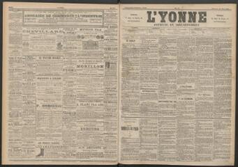 3 vues - L\'Yonne : journal du département, n° 73, mercredi 29 mars 1893 (ouvre la visionneuse)