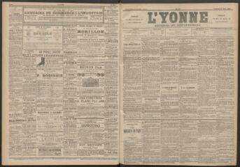 3 vues - L\'Yonne : journal du département, n° 75, vendredi 31 mars 1893 (ouvre la visionneuse)