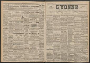 3 vues - L\'Yonne : journal du département, n° 76, samedi 1 avril 1893 (ouvre la visionneuse)