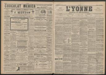 3 vues - L\'Yonne : journal du département, n° 77, mardi 4 avril 1893 (ouvre la visionneuse)