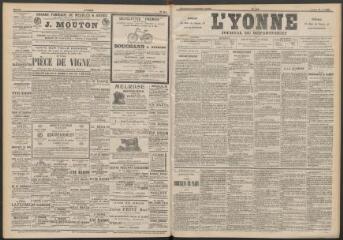 3 vues - L\'Yonne : journal du département, n° 122, lundi 29 mai 1893 (ouvre la visionneuse)