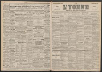 3 vues - L\'Yonne : journal du département, n° 132, vendredi 9 juin 1893 (ouvre la visionneuse)