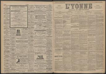 3 vues - L\'Yonne : journal du département, n° 146, lundi 26 juin 1893 (ouvre la visionneuse)