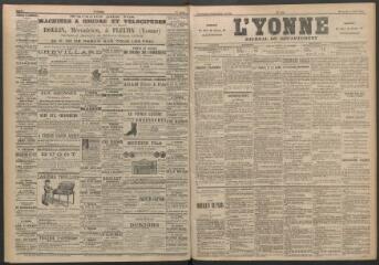 3 vues - L\'Yonne : journal du département, n° 176, mercredi 2 août 1893 (ouvre la visionneuse)