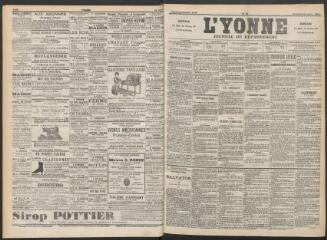3 vues - L\'Yonne : journal du département, n° 16, vendredi 19 janvier 1894 (ouvre la visionneuse)