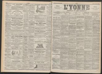 3 vues - L\'Yonne : journal du département, n° 19, mardi 23 janvier 1894 (ouvre la visionneuse)