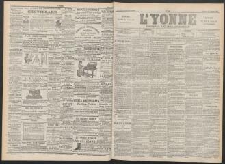 3 vues - L\'Yonne : journal du département, n° 23, samedi 27 janvier 1894 (ouvre la visionneuse)