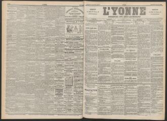 3 vues - L\'Yonne : journal du département, n° 25, mardi 30 janvier 1894 (ouvre la visionneuse)