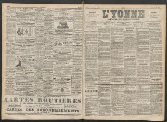 3 vues - L\'Yonne : journal du département, n° 59, mardi 13 mars 1894 (ouvre la visionneuse)