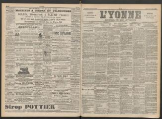 3 vues - L\'Yonne : journal du département, n° 60, mercredi 14 mars 1894 (ouvre la visionneuse)