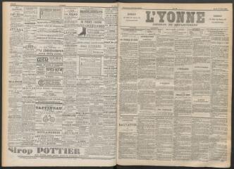 3 vues - L\'Yonne : journal du département, n° 70, mardi 27 mars 1894 (ouvre la visionneuse)
