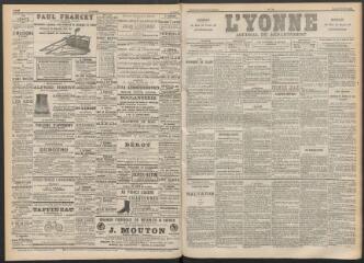 3 vues - L\'Yonne : journal du département, n° 76, mardi 3 avril 1894 (ouvre la visionneuse)