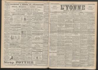 3 vues - L\'Yonne : journal du département, n° 77, mercredi 4 avril 1894 (ouvre la visionneuse)