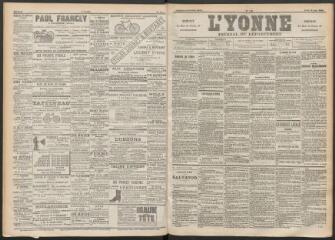 3 vues - L\'Yonne : journal du département, n° 136, jeudi 14 juin 1894 (ouvre la visionneuse)