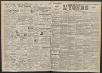 3 vues - L\'Yonne : journal du département, n° 197, mardi 28 août 1894 (ouvre la visionneuse)