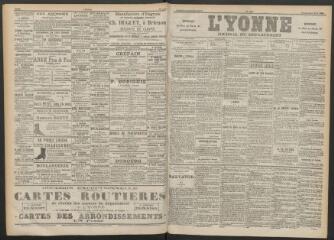 3 vues - L\'Yonne : journal du département, n° 200, vendredi 31 août 1894 (ouvre la visionneuse)