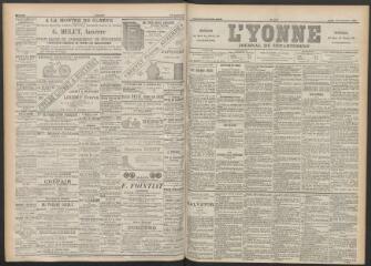 3 vues - L\'Yonne : journal du département, n° 217, jeudi 20 septembre 1894 (ouvre la visionneuse)