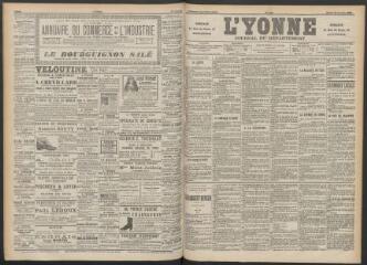 3 vues - L\'Yonne : journal du département, n° 251, mardi 30 octobre 1894 (ouvre la visionneuse)