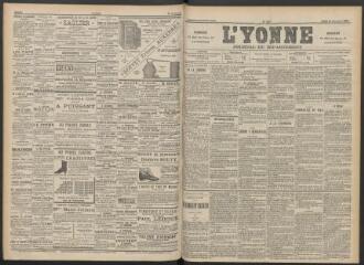3 vues - L\'Yonne : journal du département, n° 267, lundi 19 novembre 1894 (ouvre la visionneuse)