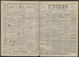 3 vues - L\'Yonne : journal du département, n° 280, mardi 4 décembre 1894 (ouvre la visionneuse)